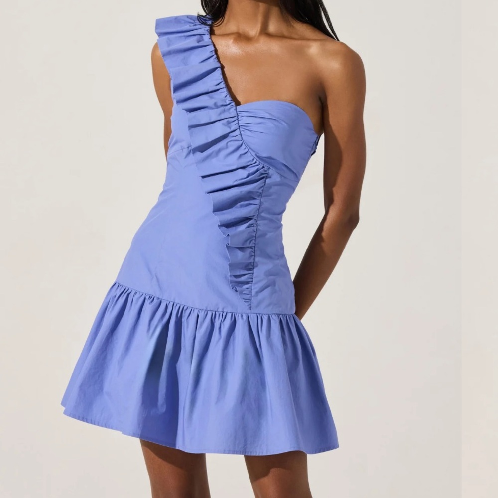Astr One Shoulder Lavender Dress